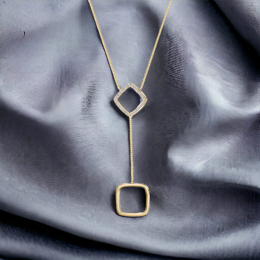 Necklace Open Frame Drop