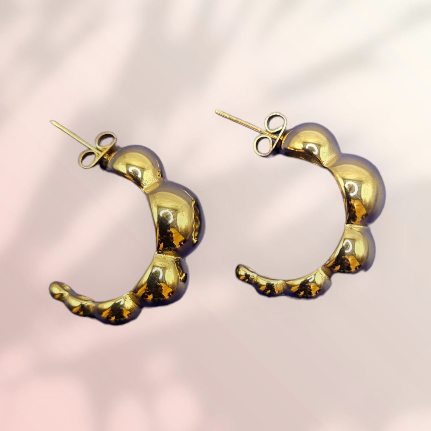 Earring Beads Half Circle