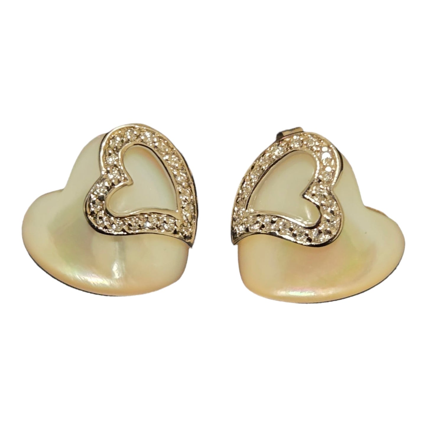 Mother of Pearl "HEARTS ON PEARL'