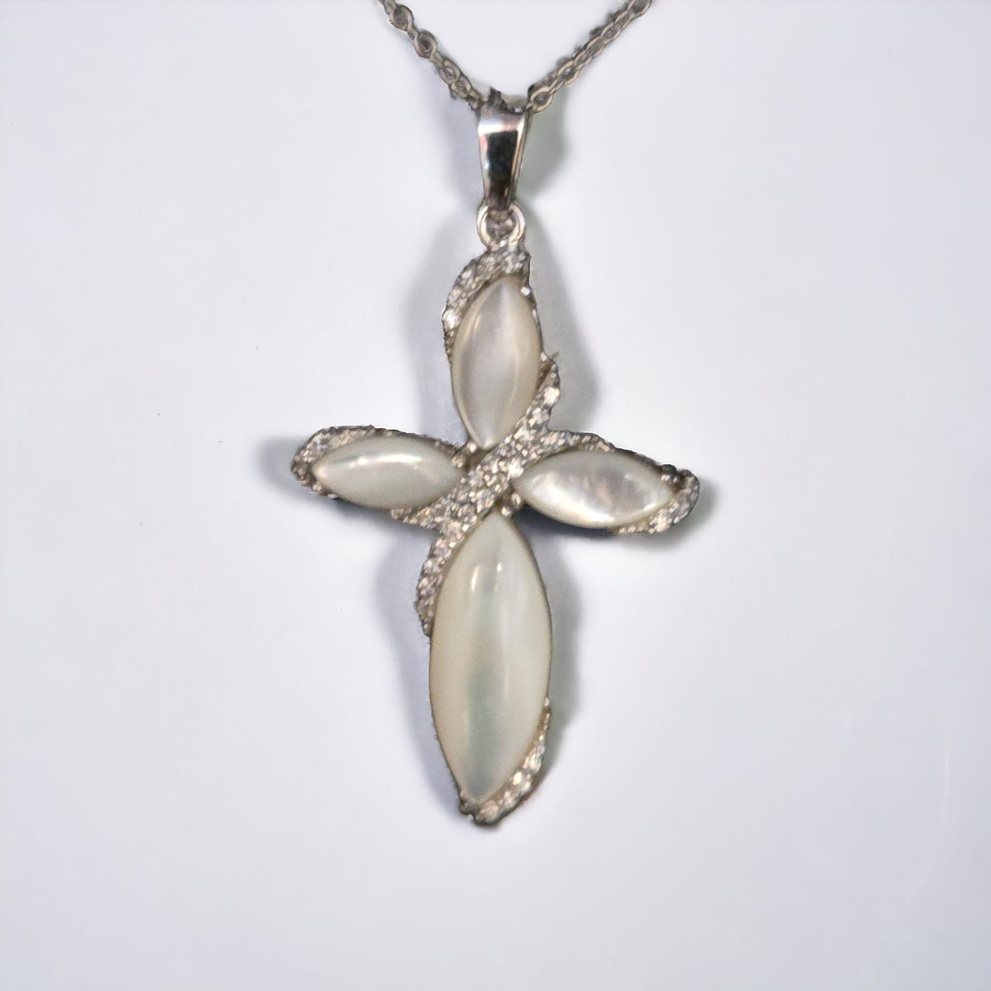 Necklace Mother Of Pearl Cross