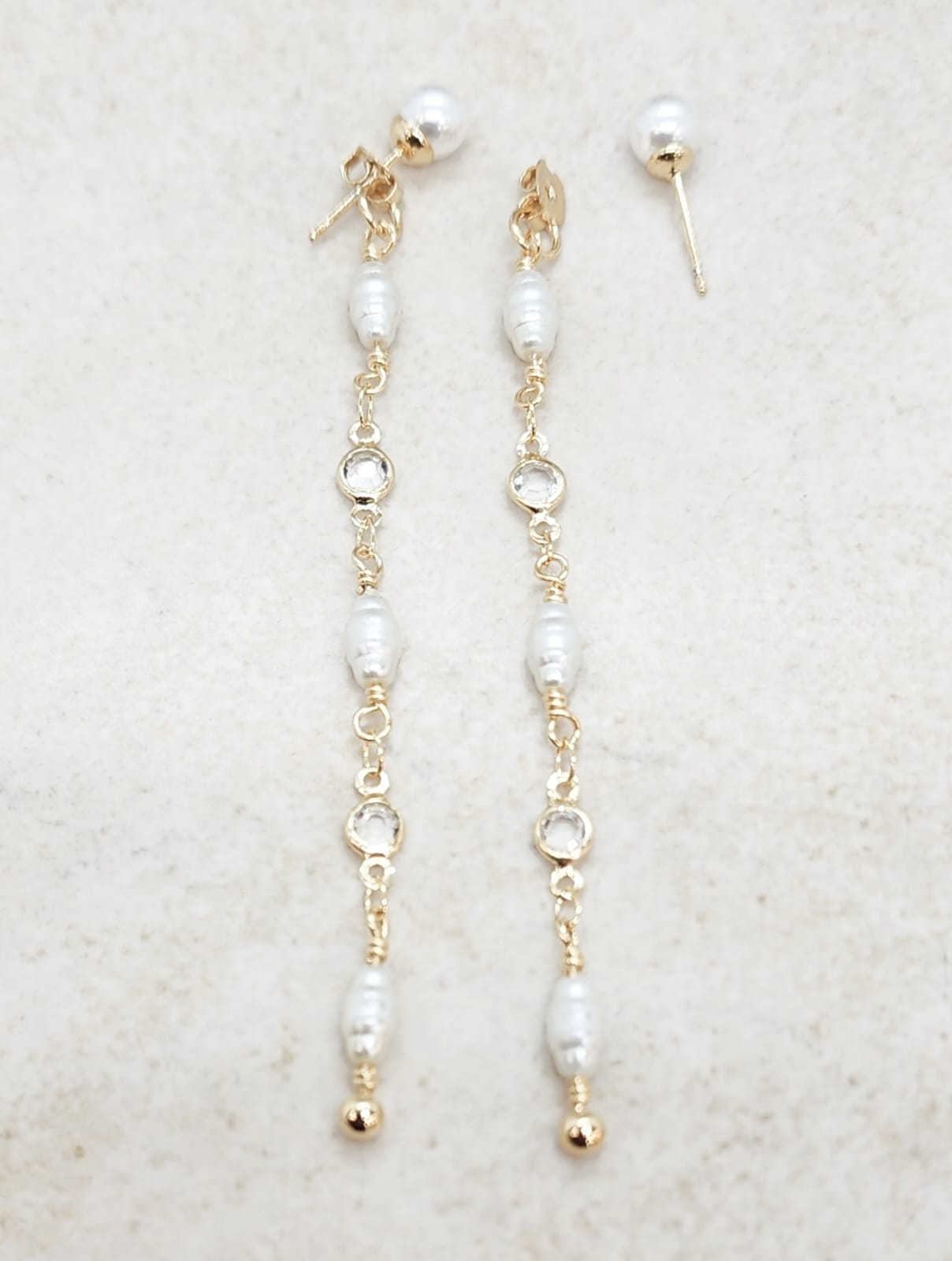 Pearl Drop Earrings  Interchangeable