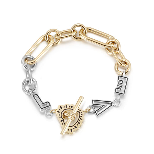 Bracelet LOVE Heart link
