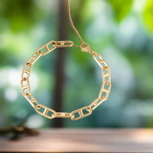 Bracelet Chunky Gold Love Link