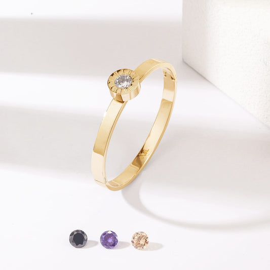 Bangle interchangeable Roman Numeral