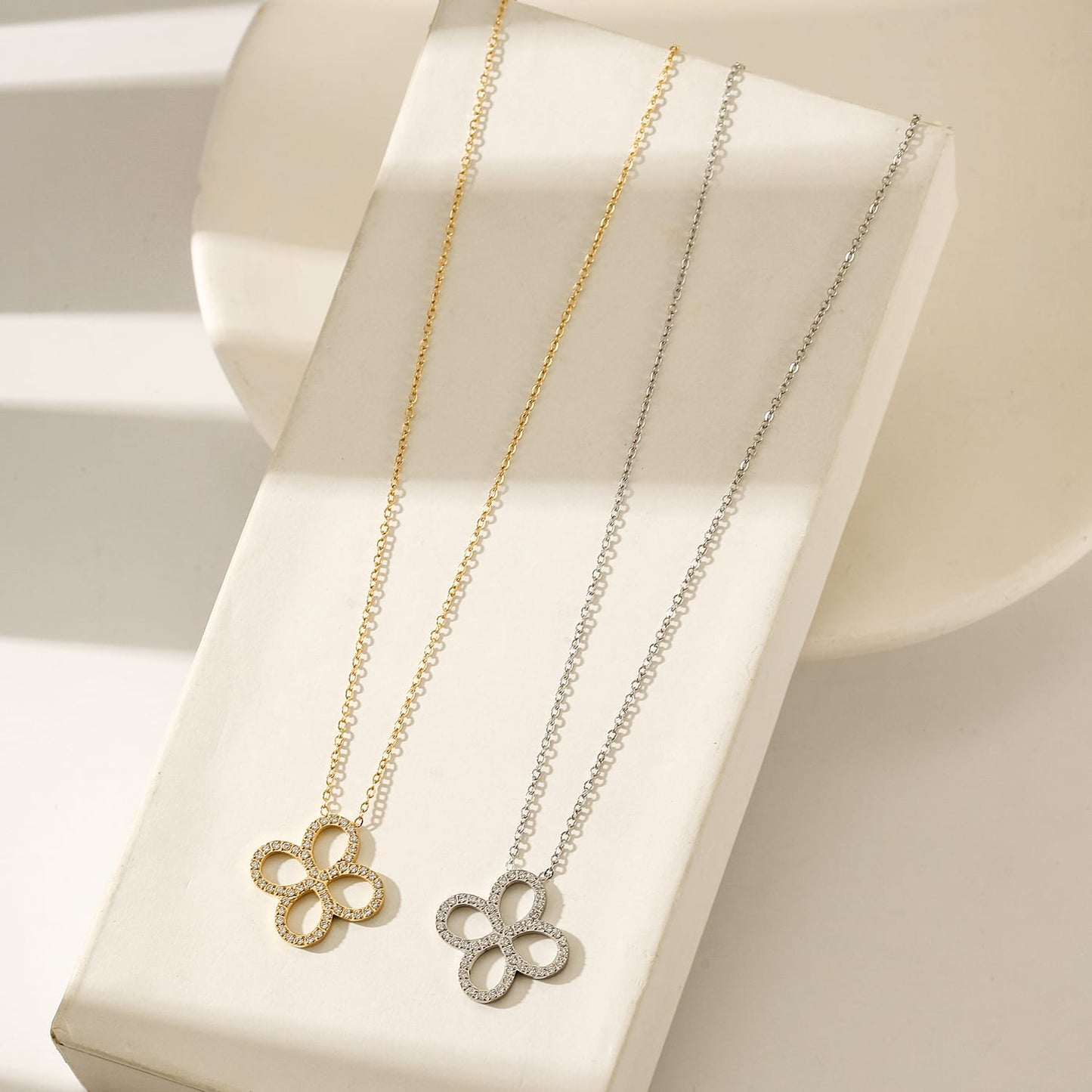 Necklace Flower Zirconia