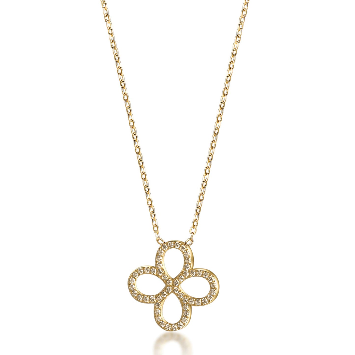 Necklace Flower Zirconia