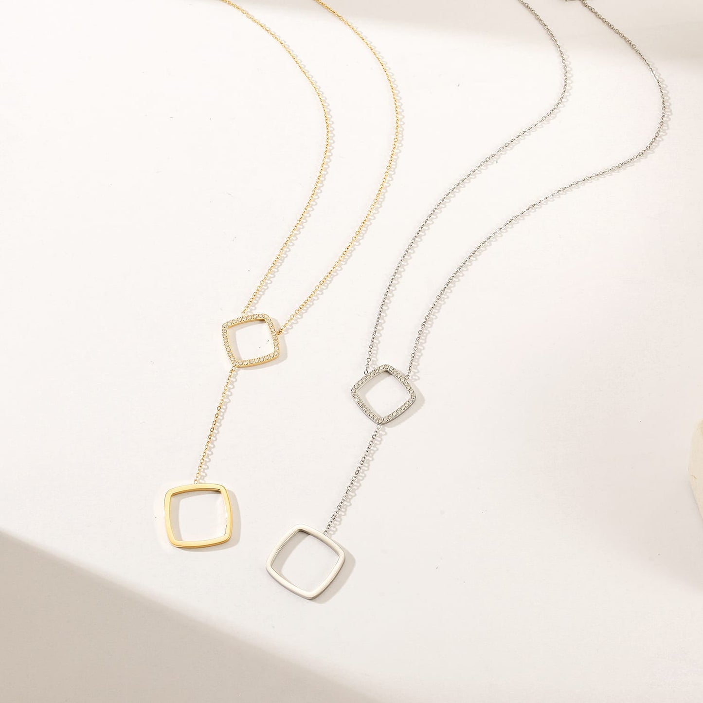 Necklace Open Frame Drop