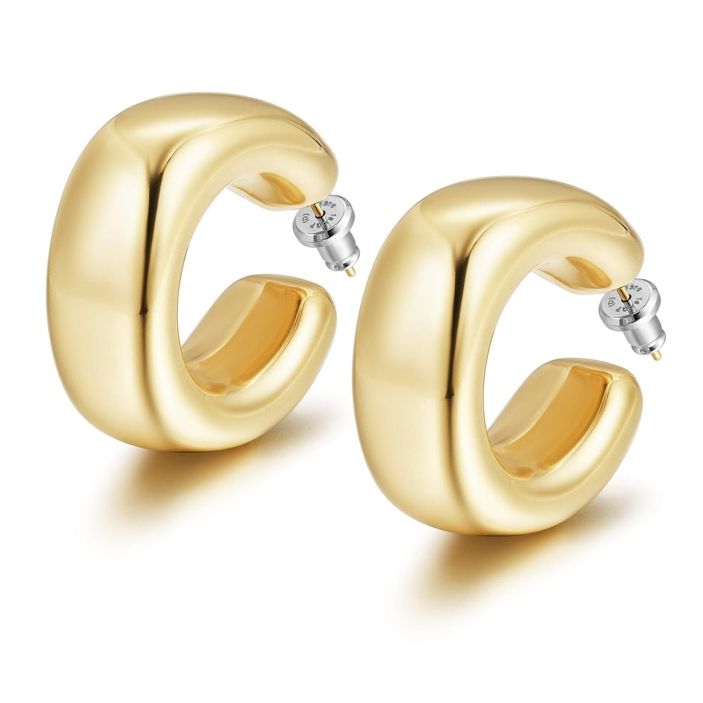 Stainless Steel 18k Gold-Plated  Earrings